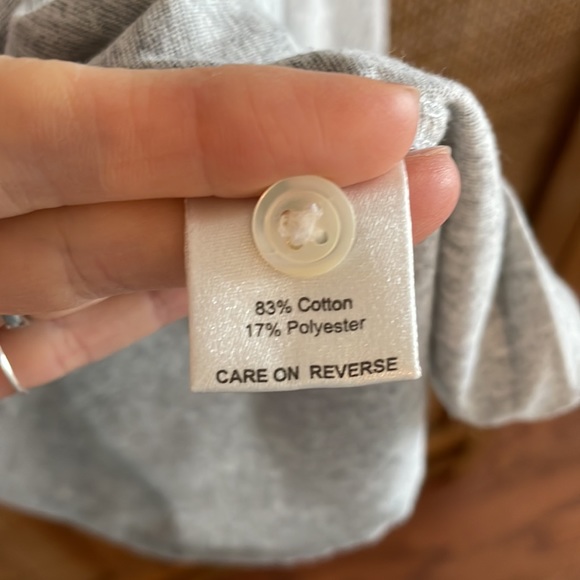 Billy Reid Gray Henley Mens M - Picture 4 of 7